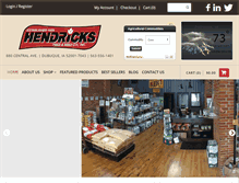 Tablet Screenshot of hendricksfeed.com